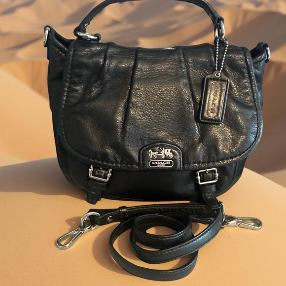 Coach Madison black leather crossbody - Picture 1 of 9